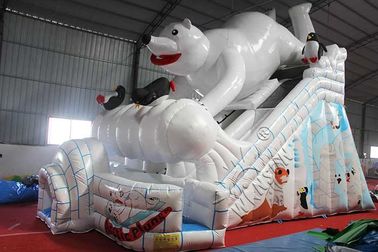 중국 북극 곰 주제 큰 팽창식 활주 세륨 하는 표준 PVC 물자 공장