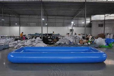 중국 직사각형 큰 팽창식 수영풀, 0.9mm PVC 완벽한 팽창식 수영장 공장