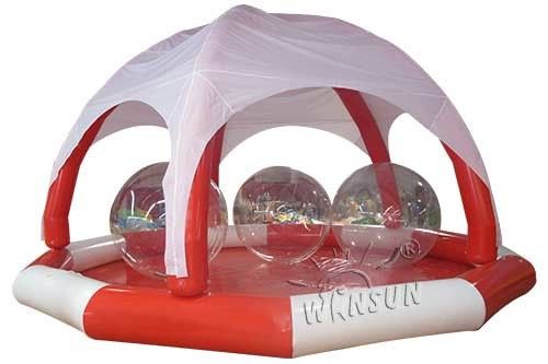 PVC 큰 팽창식 수영풀, 천막을 가진 거대한 팽창식 원형 수영장 협력 업체