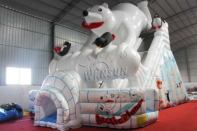 북극 곰 주제 큰 팽창식 활주 세륨 하는 표준 PVC 물자