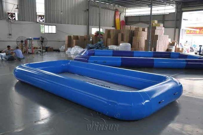 직사각형 큰 팽창식 수영풀, 0.9mm PVC 완벽한 팽창식 수영장