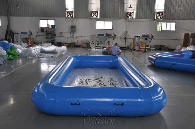 직사각형 큰 팽창식 수영풀, 0.9mm PVC 완벽한 팽창식 수영장